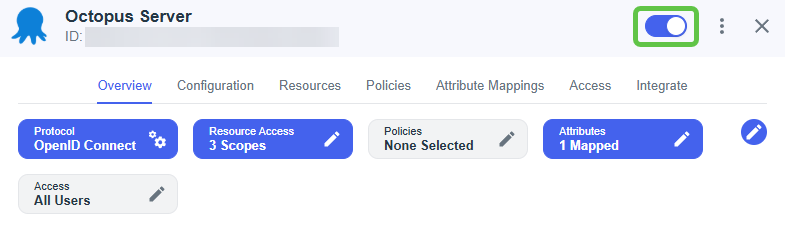 Enable the Ping Identity application